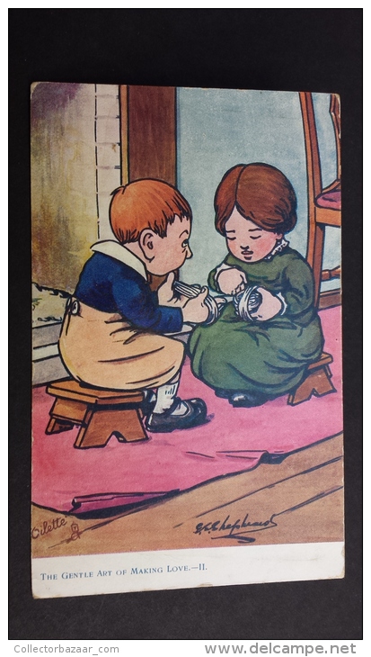 Künstler-AK Georg Edward Shepheard: The Gentle Art Of Making Love Wool Vintage Original Ca1900 Postcard Cpa Ak (W4_1972) - Shepheard