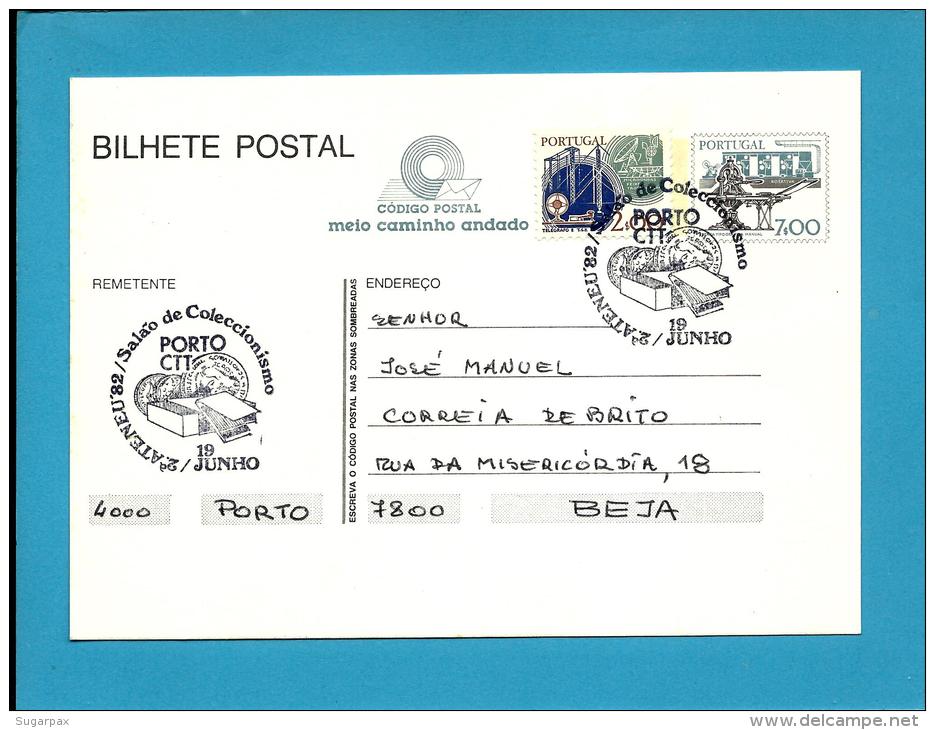 PORTO - 19.06.1982 - 2.&ordm; ATENEU' 82 - Salão De Coleccionismo - Postmark Stationery Card - Portugal - Enteros Postales