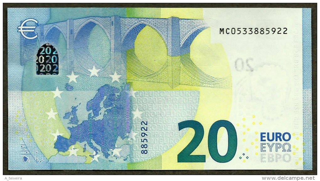 Portugal - M - 20 Euro - M002 C1 - MC0533885922 - Draghi - UNC - 20 Euro