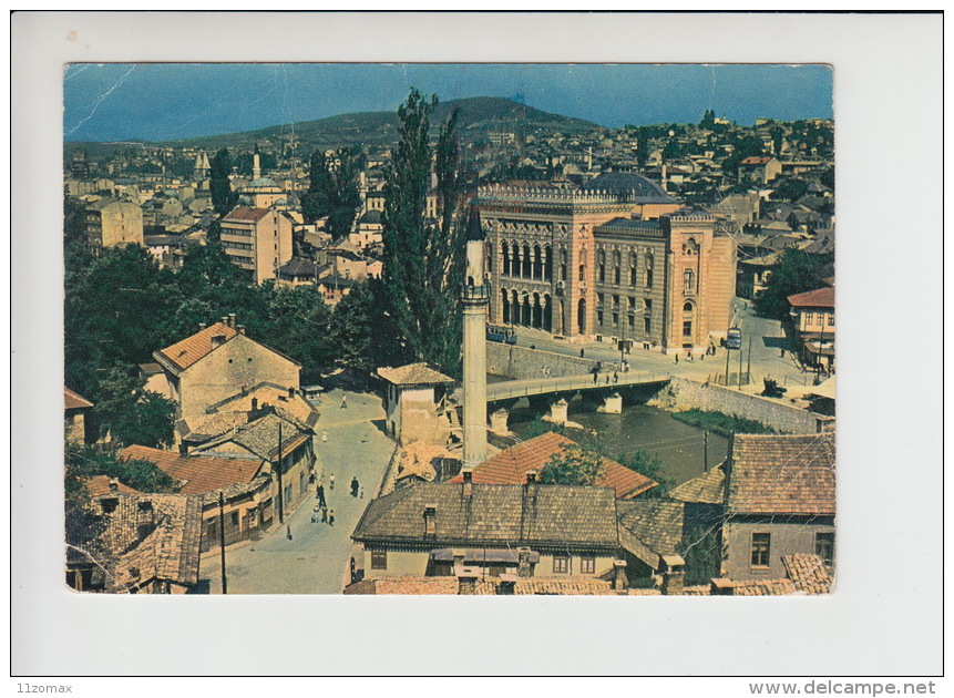 Bosnia And Herzegovina - Sarajevo Mosque Islam Used Old Postcard  (re1872) - Islam