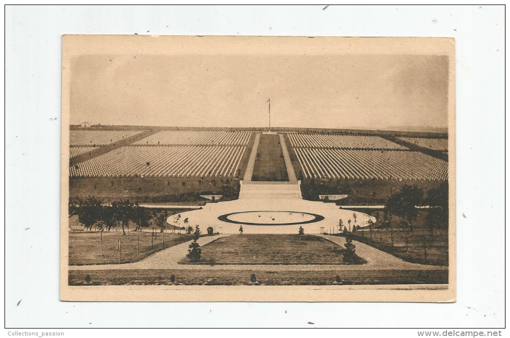 Cp ,militaria , Cimetière Américain MEUSE - ARGONNE , Vue Générale , 14095 Tombes , Vierge , Ed : HS - War Cemeteries