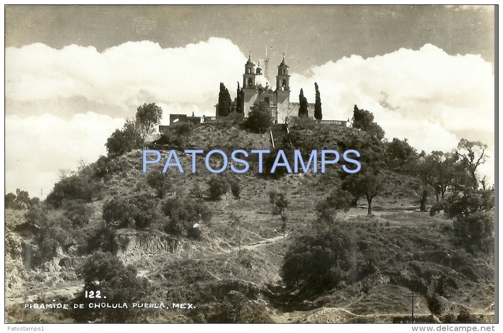 26211 MEXICO CHOLULA PUEBLA VIEW CHURCH PYRAMID POSTAL POSTCARD - Nicaragua