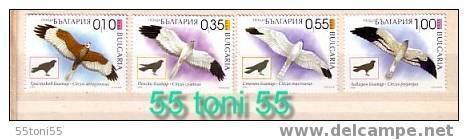 BULGARIA / Bulgarie   2006  BIRDS - Raptors    4v.-MNH - Unused Stamps