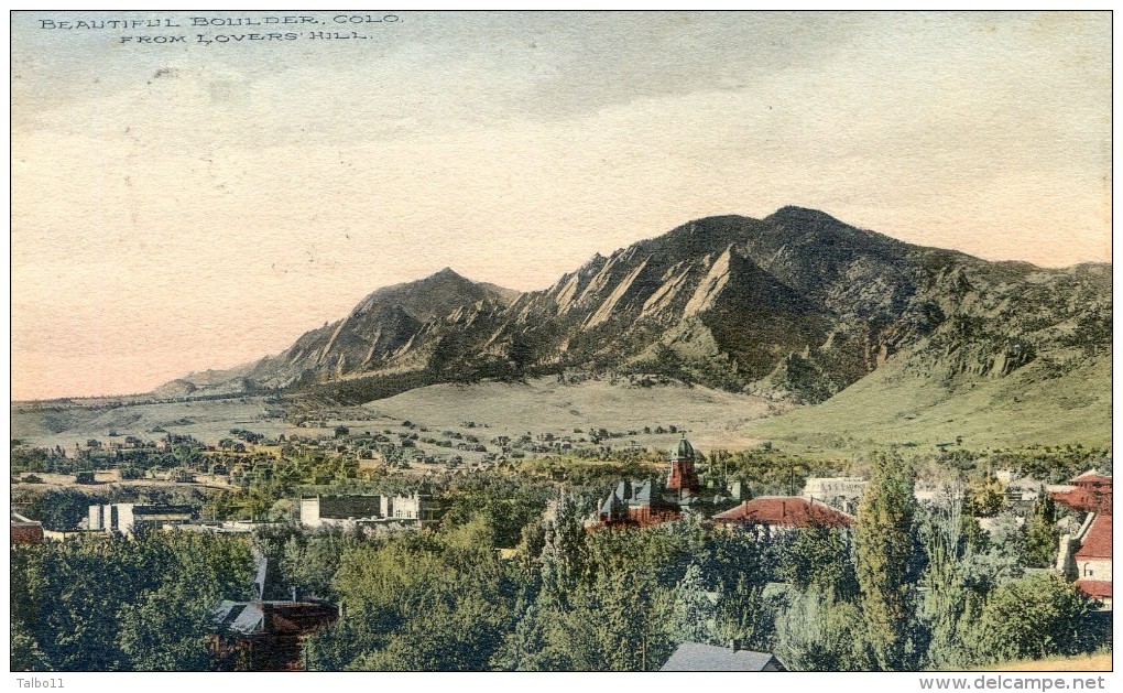 Colorado - Beautiful Boulder From Lovers'hill - Denver