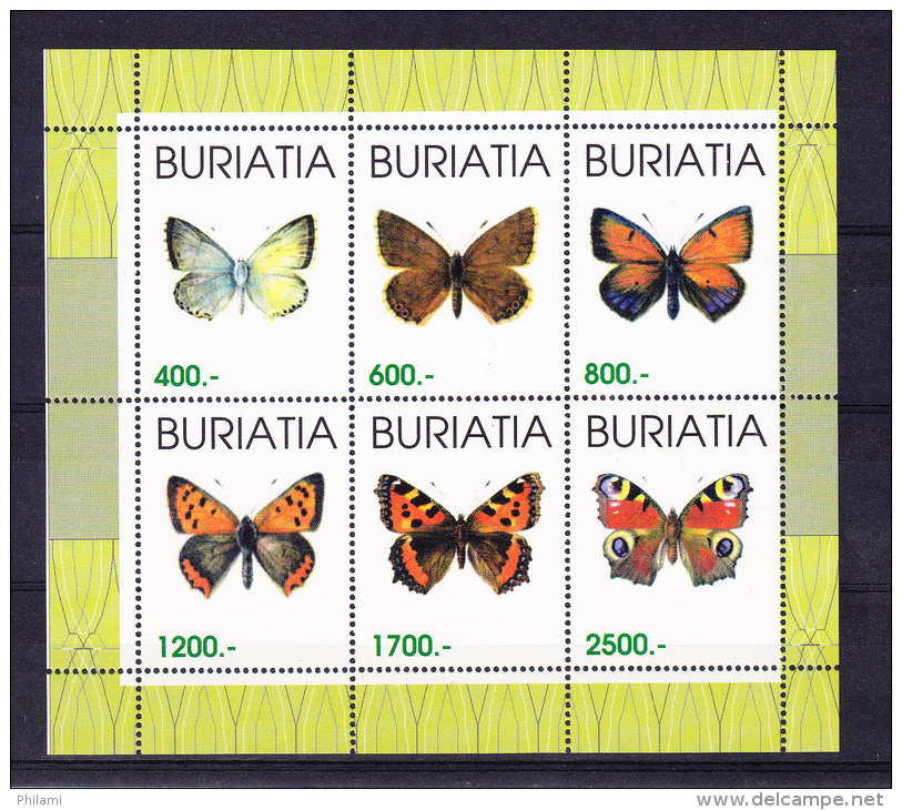 BURIATIA_ PAPILLNS BUTTERFLY, ** MNH .  (5R32) - Vignettes De Fantaisie