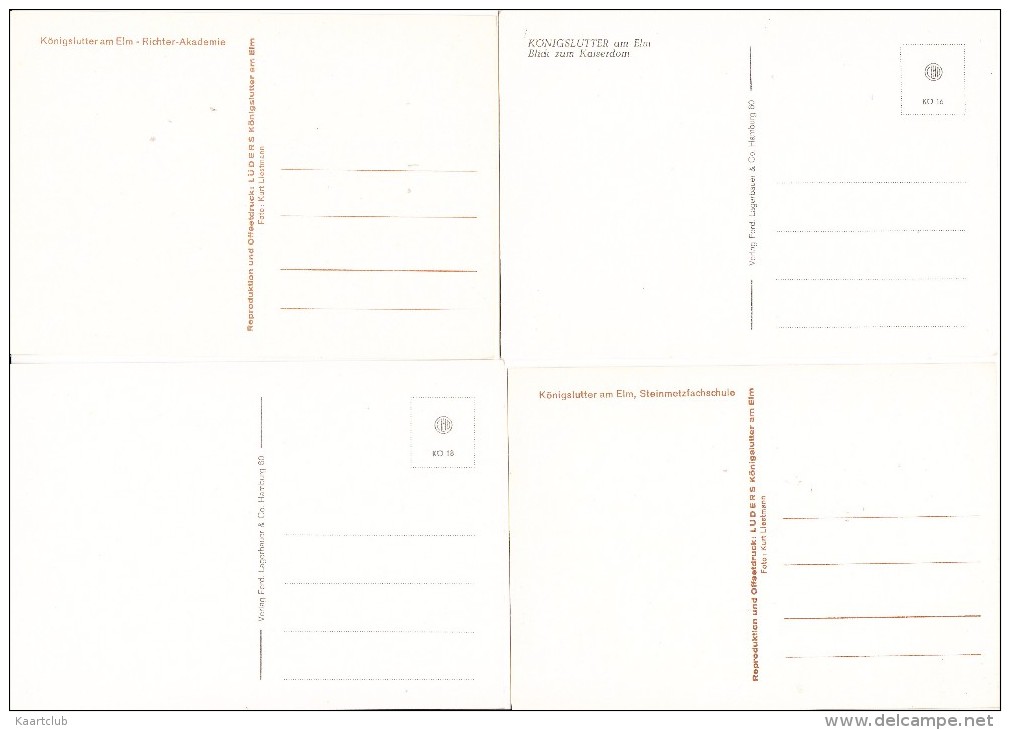 4 Ansichtskarten : Königslutter Am Elm - (Deutschland) - Königslutter
