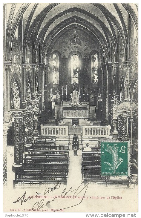 MIDI PYRENEES - 82 - TARN ET GARONNE - SAINT ETIENNE DE TULMONT - Intérieur église - Saint Etienne De Tulmont