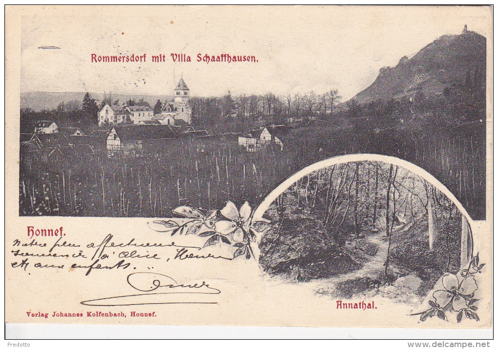 Honnef . Rommersdorf Mit Villa Schaaffhausen.Annathal. - Autres & Non Classés