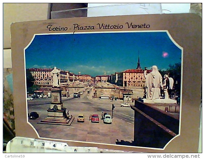 TORINO PIAZZA VITTORIO VENETO AUTO CAR   VB1973   FE7879 - Parks & Gärten