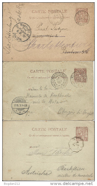 1895/97/98 - 3 Carte  Postale, Gute Zustand, 2 Scan - Storia Postale