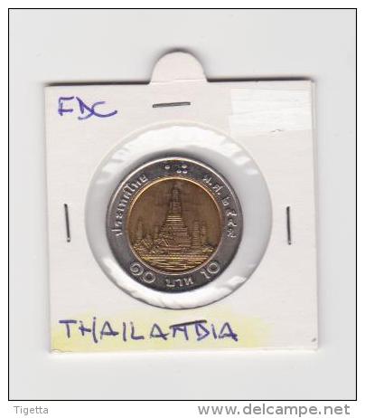 TAILANDIA   10 BAHT BIMETALLICO FDC - Thaïlande