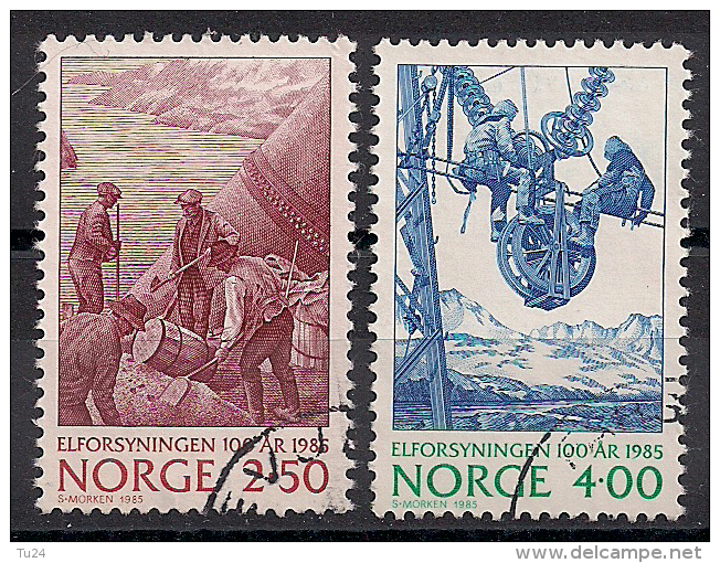 Norwegen  (1985)  Mi.Nr.  928 + 929  Gest. / Used  (ei116) - Gebraucht
