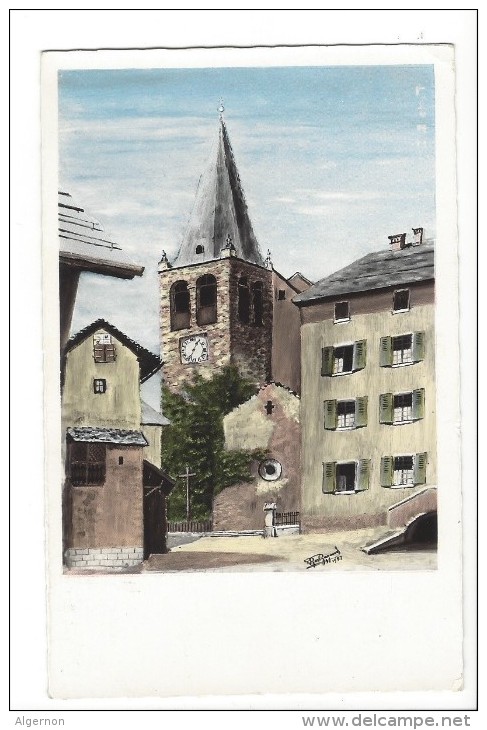 13646 - Lens Eglise Photo B. Bagnoud 1957 - Lens