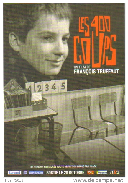 Carte Postale édition "Carte à Pub" - Les 400 Coups (J.P. Léaud) Film De François Truffaut (cinéma - Affiche) - Posters On Cards