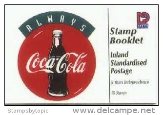 Namibia 1994 #SB4 5th Anniversary Of Independence Booklet Coca Cola Cover Unexploded Mnh / ** - Namibie (1990- ...)