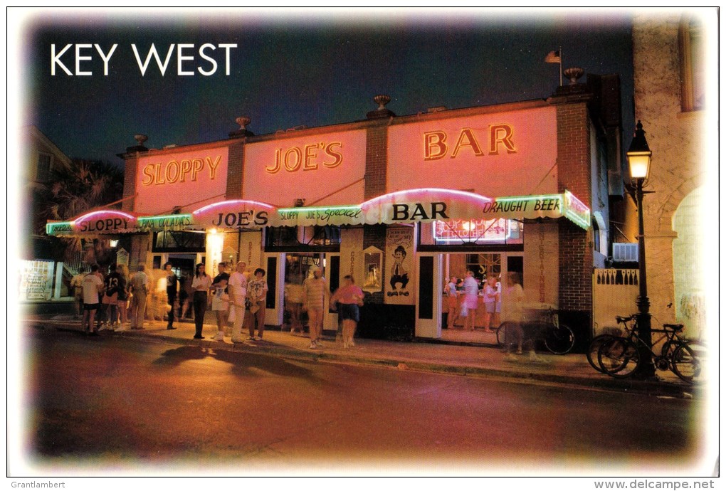 Sloppy Joe's Bar, Duval Street, Key West, Florida - Scenic Florida 4D52 Unused - Key West & The Keys