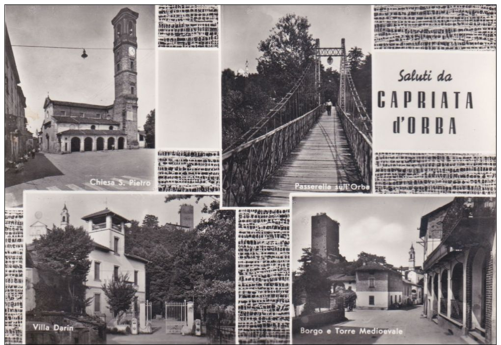 1961-Alessandria Saluti Da Capriata D'Orba, Cartolina Viaggiata - Alessandria