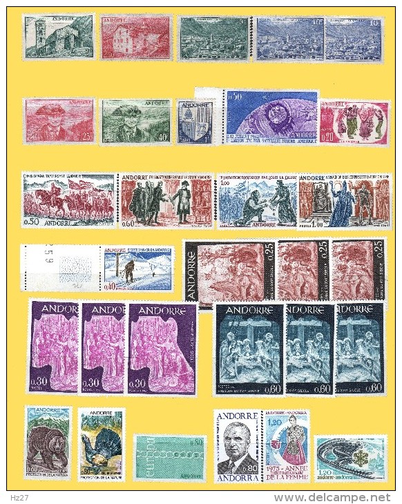 Andorre Lot De Timbres Neufs** Luxe De 1944 à 1989 Cote 390€ - Sammlungen