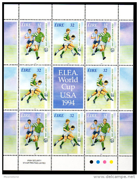 Ireland 1994 Football World Cup Sheetlet, MNH - Unused Stamps