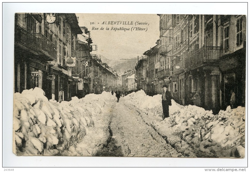 Albertville Rue De La République L'hiver - Albertville