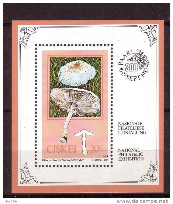 Ciskei - Mushrooms 1987 MNH - Ciskei