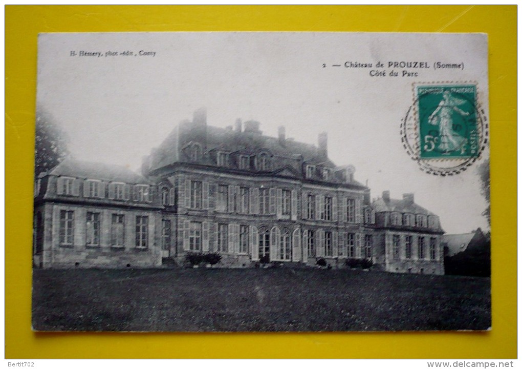 80 - Chateau De PROUZEL - Côté Du Parc - Other & Unclassified