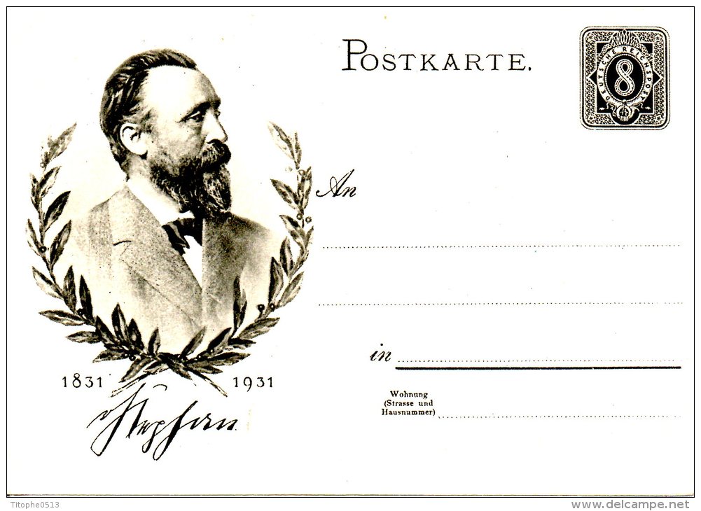 ALLEMAGNE. Carte Pré-timbrée Neuve. UPU/Von Stephan. - UPU (Wereldpostunie)