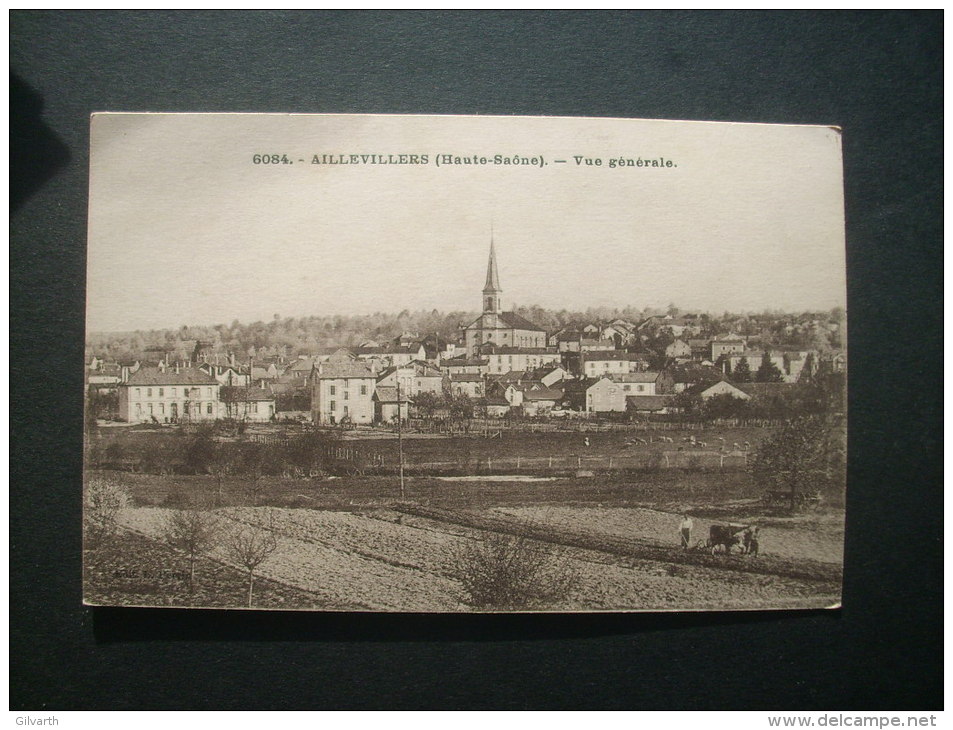 Aillevillers Vue Générale, Charrue à Boeufs - Clb 6084 Non Circulée L236 - Sonstige & Ohne Zuordnung