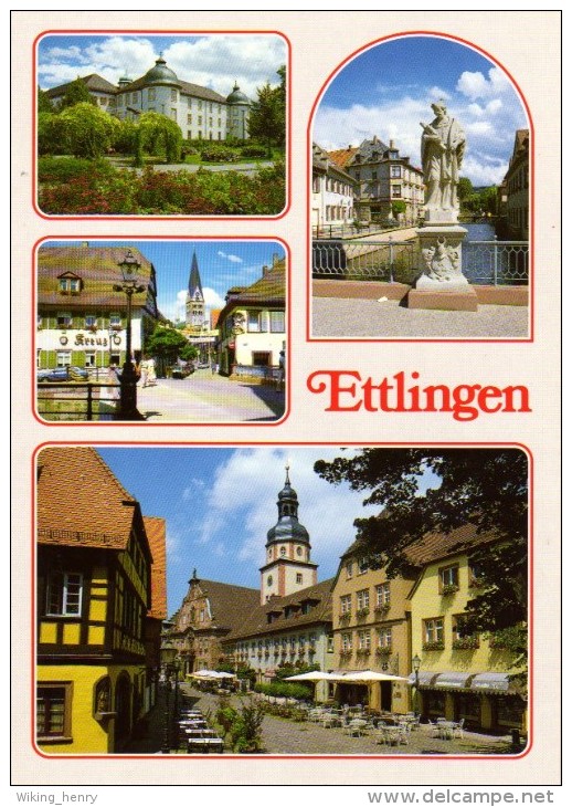 Ettlingen - Mehrbildkarte 4 - Ettlingen