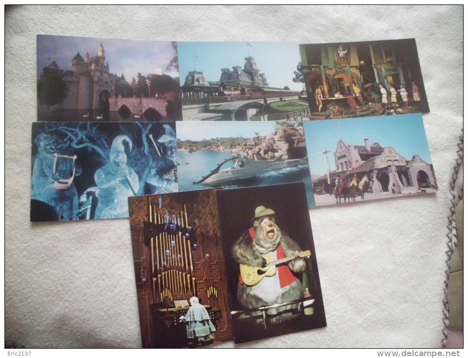 LOT DE 8 CARTES WALT DISNEY WORLD.. - 5 - 99 Postcards