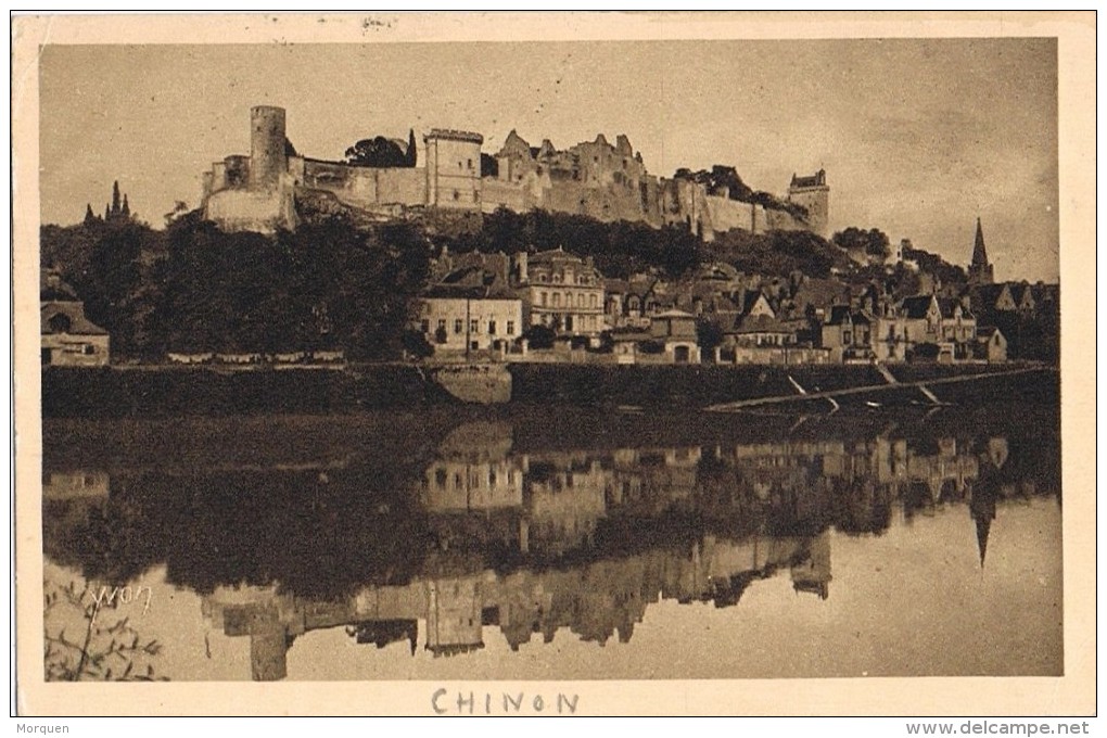 16240. Postal CHINON (Indre Et Loire) 1931. Chateau De Chinon - Cartas & Documentos