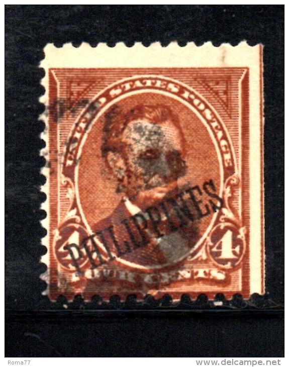 Y1481 - FILIPPINE 1899 , 4 Cent Yvert N. 179 Usato - Philippinen