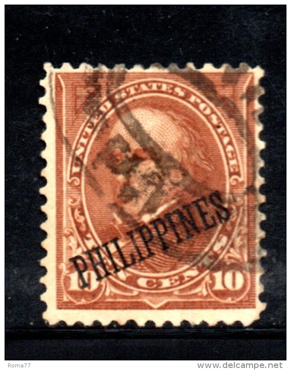 Y1483 - FILIPPINE 1899 , 10 Cent Yvert N. 183 Usato - Philippinen