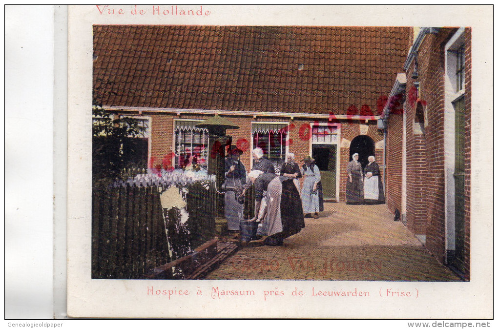 CHROMO CACAO VAN HOUTEN - VUE DE HOLLANDE- HOSPICE A MARSSUM PRES DE LEEUWARDEN -FRISE - Van Houten