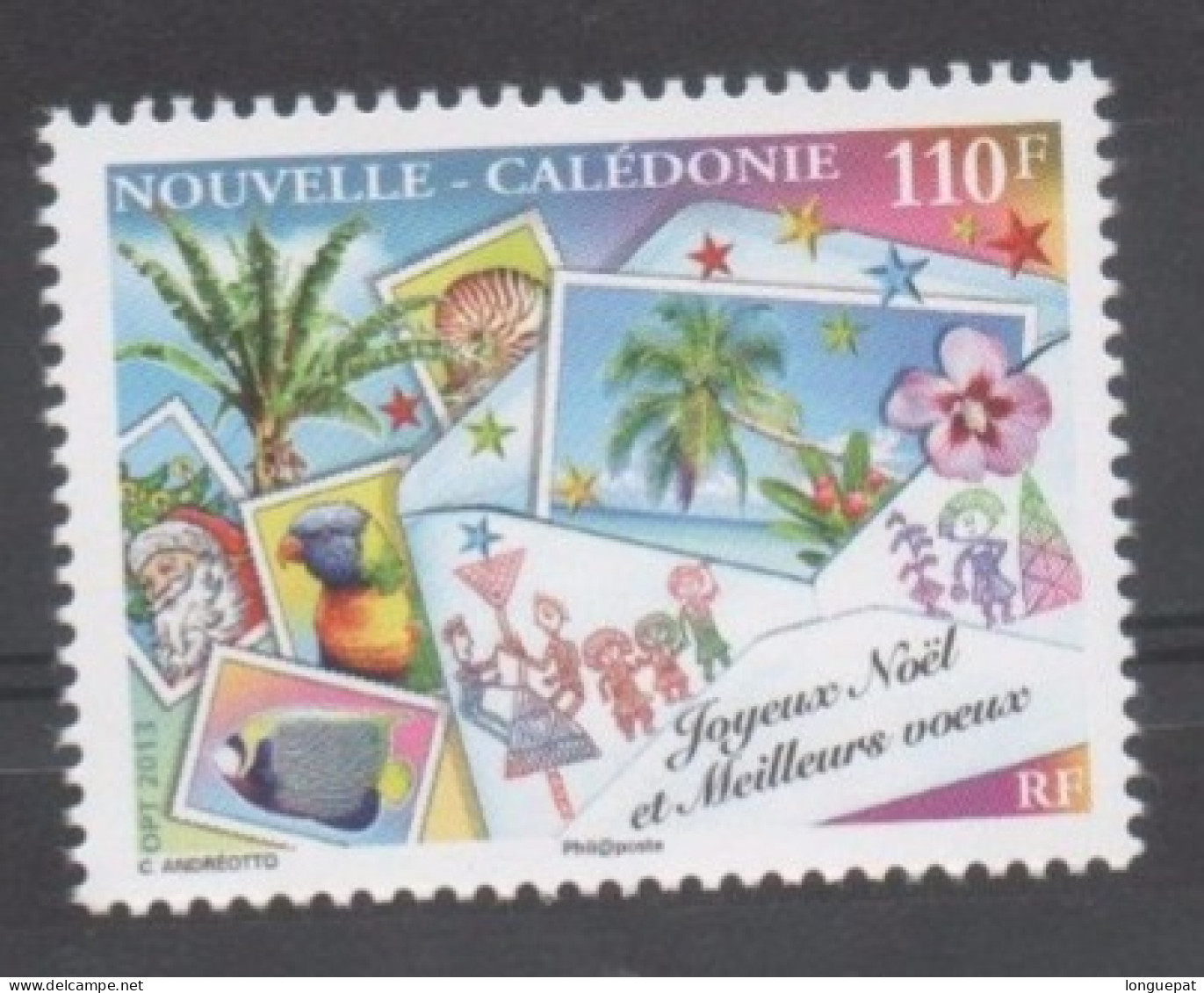 Nelle CALEDONIE - NOËL : "Joyeux Noël Et Meilleurs Voeux" - - Neufs