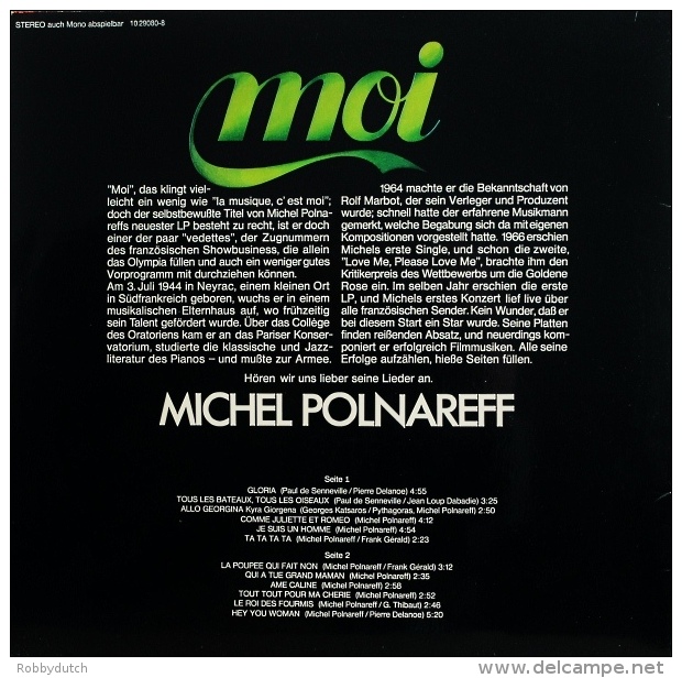 * LP *  MICHEL POLNAREFF - MOI (Germany 1969) - Rock