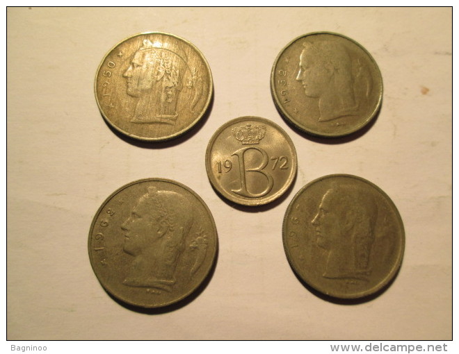 BELGIUM 5 Coins # 3 - Non Classés