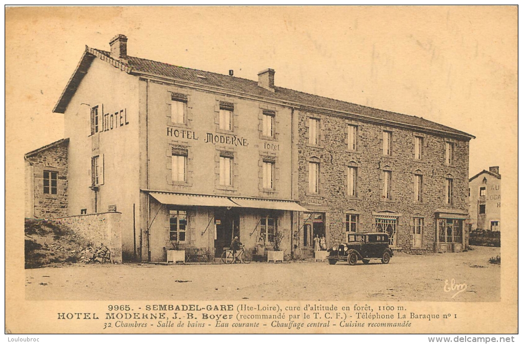 SEMBADEL GARE HOTEL MODERNE J.B. BOYER - Autres & Non Classés