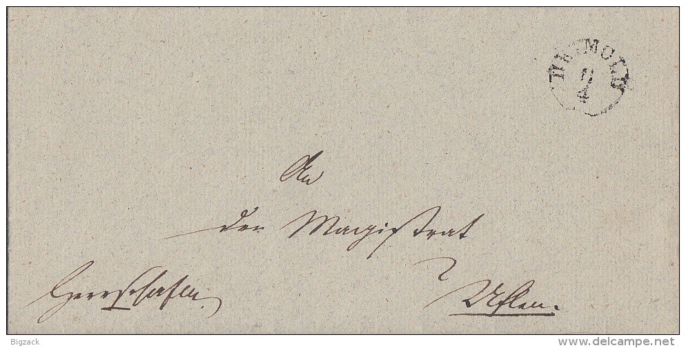 Brief Von K1 Detmold Vom 8.4.1849 Nach K2 Salzuffeln - Vorphilatelie