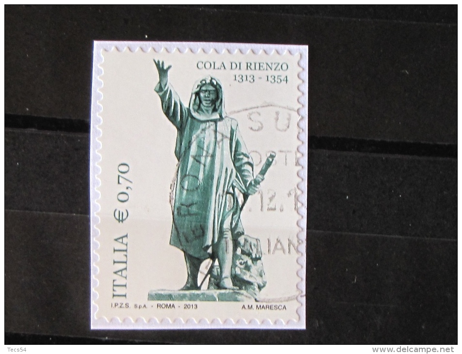 ITALIA USATI 2013 - COLA DI RIENZO - SASSONE  - RIF. M 3095 LUSSO - 2011-20: Usati