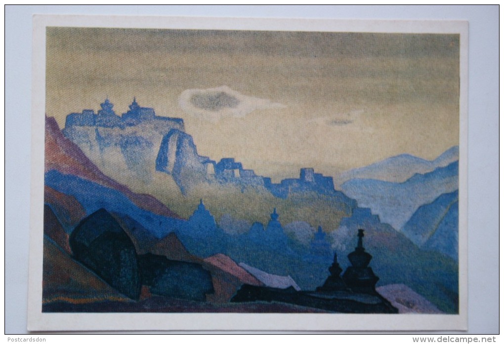 Tibet, "Ladak" By Roerich, Old  Postcard - Tibet