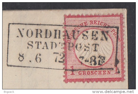 DR Brief EF Minr.4 R3 Nordhausen Stadtpost 8.6.72 Gel. Nach Graefentonna - Briefe U. Dokumente