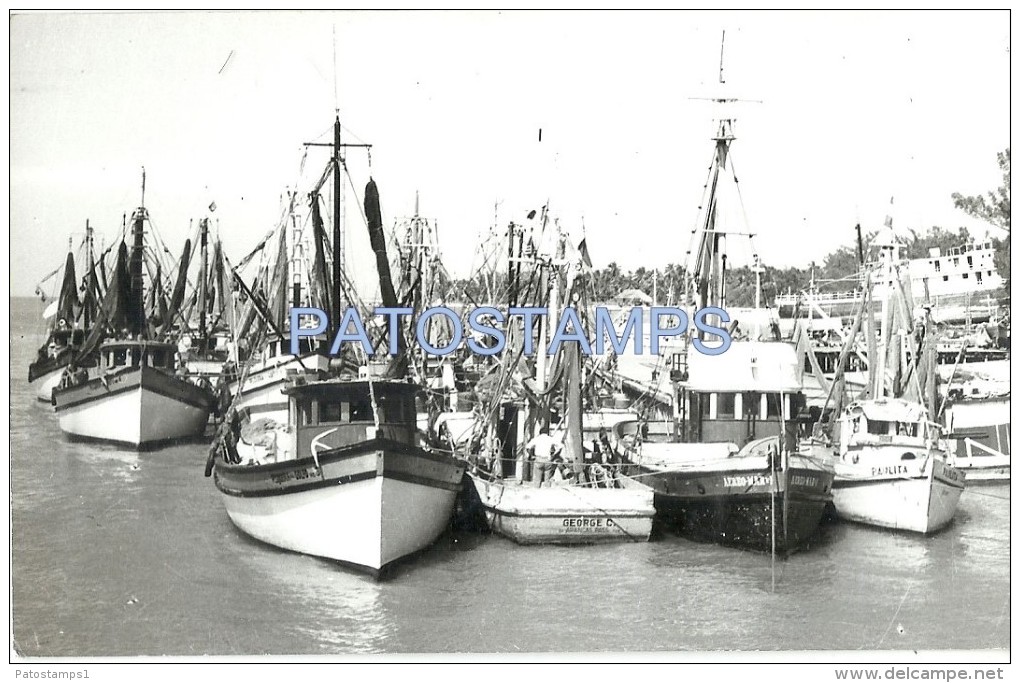 26250 MEXICO CIUDAD DEL CARMEN CAMPECHE  VIEW SHIP POSTAL POSTCARD - Nicaragua