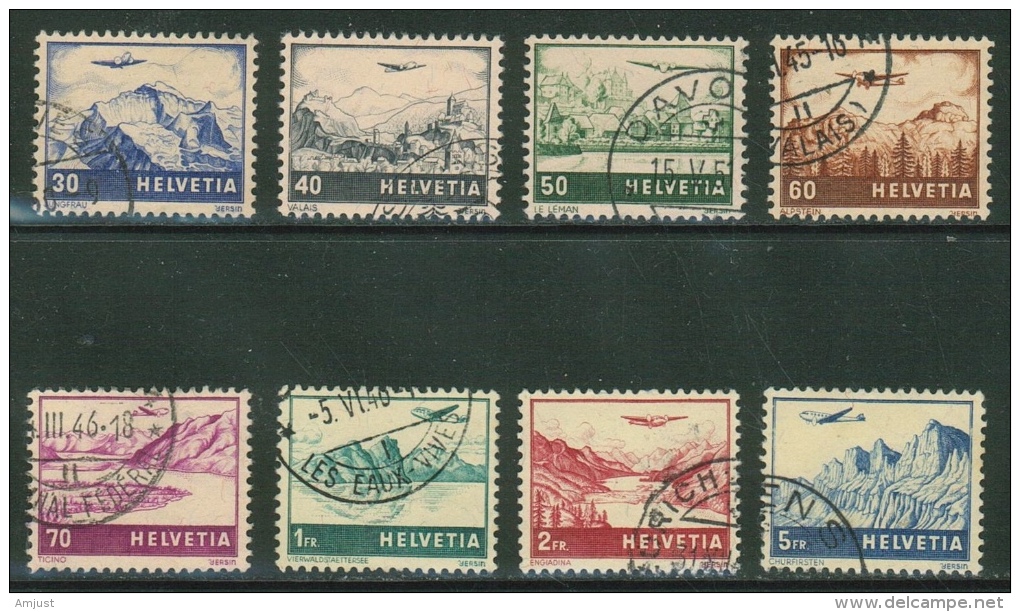 Suisse//Schweiz//Svizerra // Switzerland//Poste Aérienne  No. 27 à 34 - Used Stamps