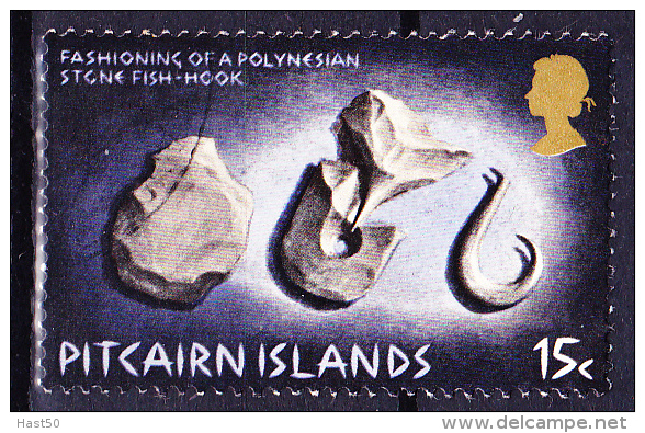 Pitcairn - Fischhaken Aus Stein (Mi.Nr. 121) 1971 - Gest. Used Obl - Pitcairn Islands