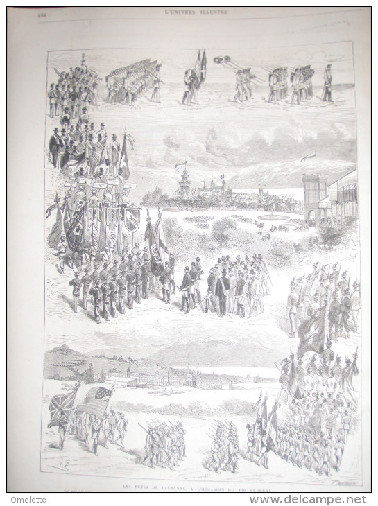 SERBIE NIKOLITCH TCHERNAIEFF/LAUSANNE TIR FEDERAL/TUNNEL MANCHE SANGATTE CALAIS/BAINS ILE DE CROISSY - Magazines - Before 1900