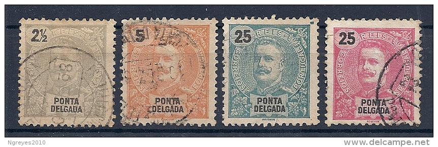 140014581  PONTA DELGADA  YVERT    Nº   13/14/19/20 - Ponta Delgada