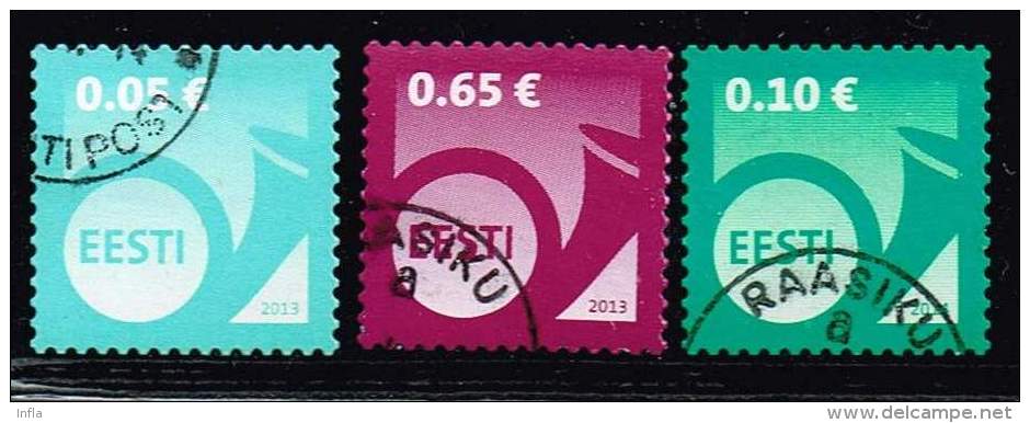 Estland 2007/2013, Michel# 574, 751, 753 + 784 O - Estonia