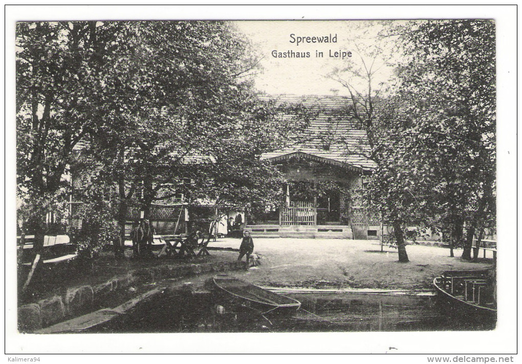 ALLEMAGNE  /  SPREEWALD  /  GAUSTHAUS  IN  LEIPE  /  Edit.  G. SAULSOHN - Lübben (Spreewald)