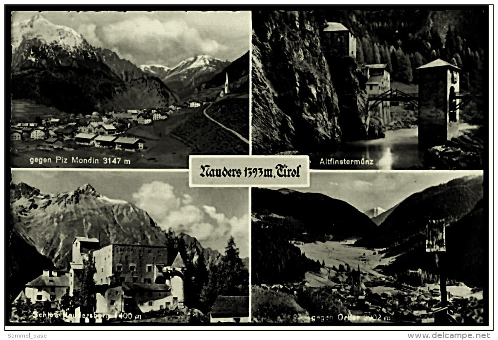 Nauders / Tirol  -  Mehrbild-Ansichtskarte Ca. 1954  (5494) - Nauders